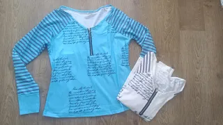 Camisetas manga larga con cremallera