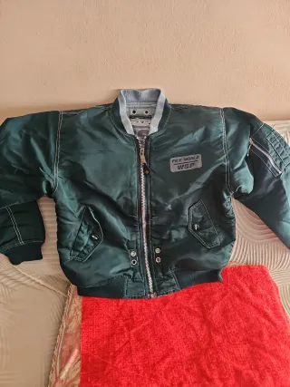 Chaqueta bomber verde