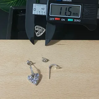 Pendientes Corazón Tanzanita Natural Plata