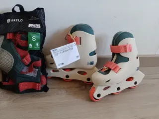 Patines Oxelo Talla 32-34 + Protecciones