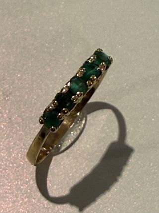 Sortija Oro 18k 5 Esmeraldas