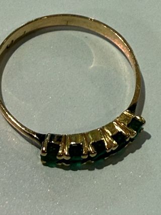 Sortija Oro 18k 5 Esmeraldas