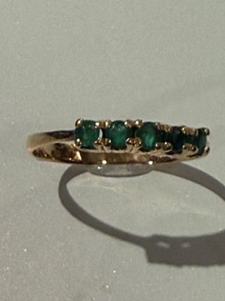 Sortija Oro 18k 5 Esmeraldas