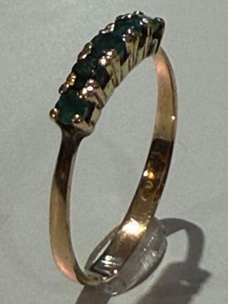 Sortija Oro 18k 5 Esmeraldas