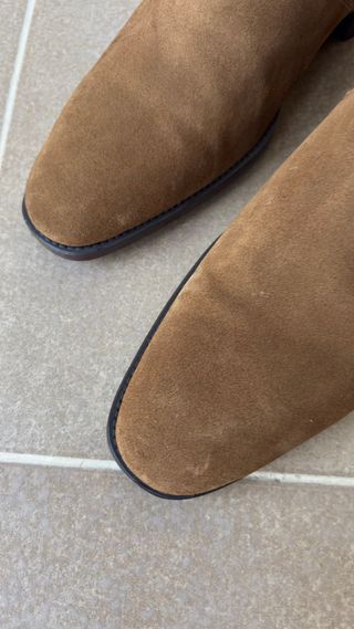 Botín Zara Ante Marrón Talla 44