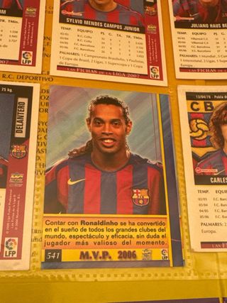 Cromo Ronaldinho MVP 2007 La Liga
