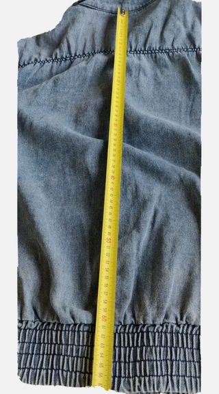 Cazadora vaquera oversize cuello borreguillo