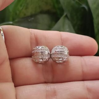 Charm de plata 925 “FOREVER” (11 mm) agujero 4 mm