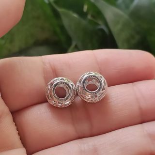 Charm de plata 925 “FOREVER” (11 mm) agujero 4 mm