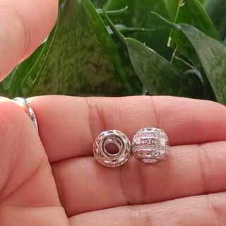 Charm de plata 925 “FOREVER” (11 mm) agujero 4 mm