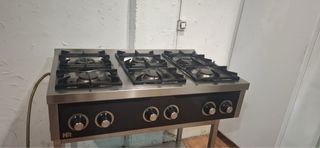 Cocina Industrial 6 Fuegos Gas