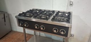 Cocina Industrial 6 Fuegos Gas