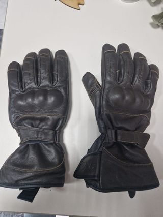 Guantes MOTO DXR Marrón Cuero Talla M invierno