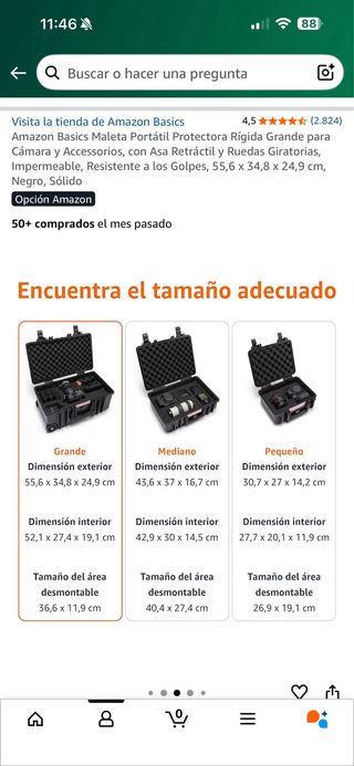 Maleta rígida protectora con ruedas