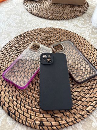 Custodie per iPhone 14 Plus (2 trasparenti, 1 nera)