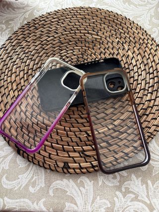 Custodie per iPhone 14 Plus (2 trasparenti, 1 nera)