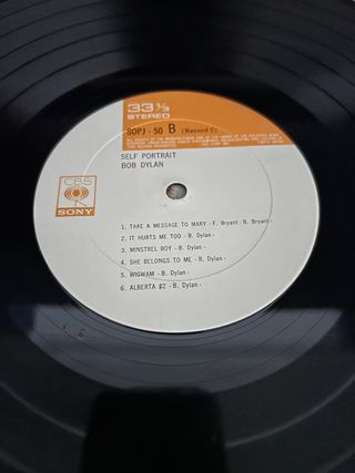 Bob Dylan Self Portrait 2Lp Japan Press