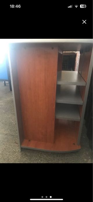 Mueble TV madera y metal