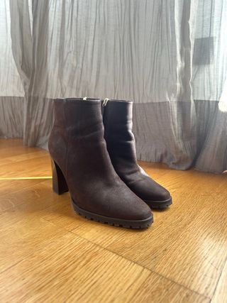 Botines Massimo Dutti Mujer Marrones