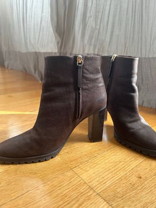 Botines Massimo Dutti Mujer Marrones