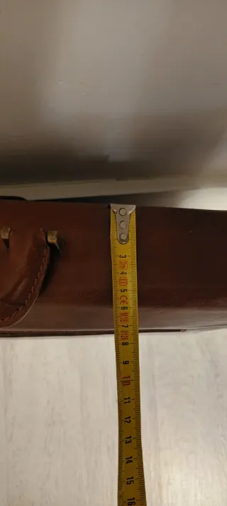 Maletín cuero vintage portátil con llave