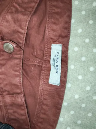 Pantalones Vaqueros Hombre Marrón y Azul