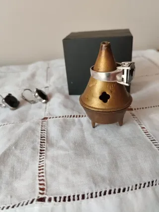 Sortija y pendientes plata espinela negra