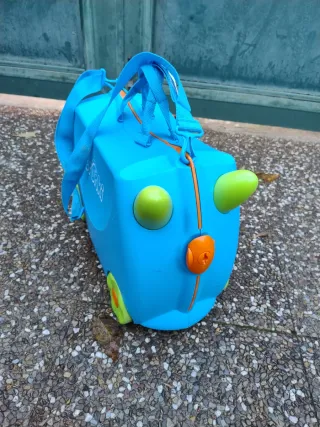 Maleta infantil Trunki azul y verde