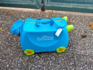 Maleta infantil Trunki azul y verde