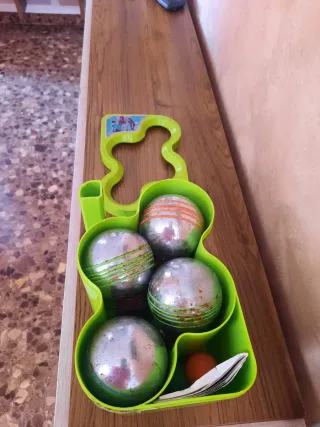 Juego de Petanca con 8 bolas Metálicas