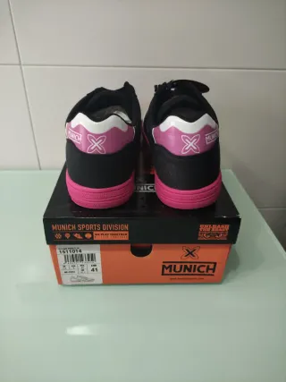 Zapatillas Munich G3 Negras y Rosas
