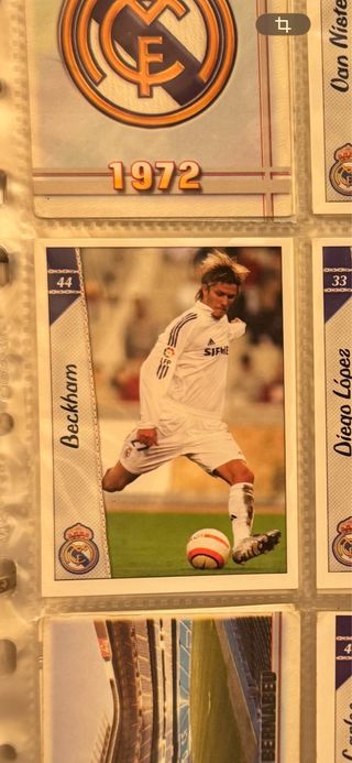 Cromo Beckham 2007 La Liga