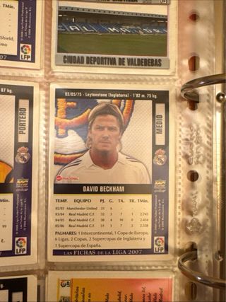 Cromo Beckham 2007 La Liga