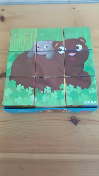 4 Puzzles Cúbicos Goula.Mayores 3 años