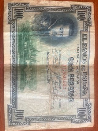 Billete 100 Pesetas Banco de España 1925