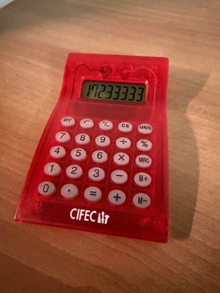 Calculadora CIFEC Roja