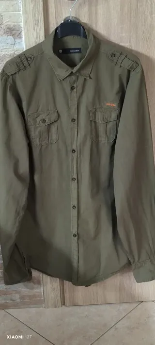 Camicia DSQUARED2 Uomo Verde Militare Tg. M