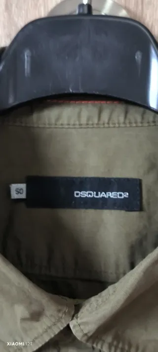 Camicia DSQUARED2 Uomo Verde Militare Tg. M