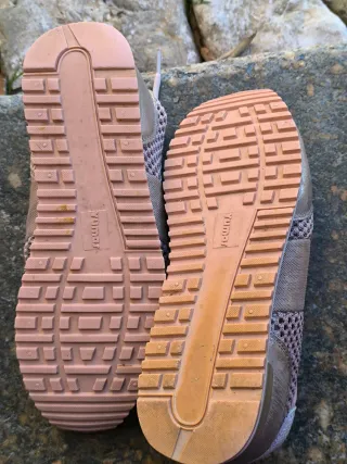 Zapatillas Yumas Mujer Talla 39 Doradas Rosadas