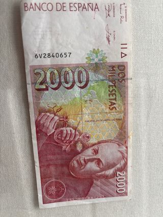 Billete 2000 Pesetas Banco de España 1992