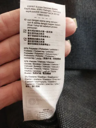 Gonna Esprit grigia con elastico