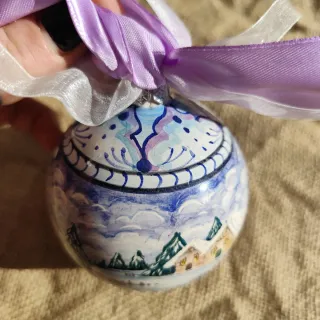 Palla di Natale Decorata Inverno