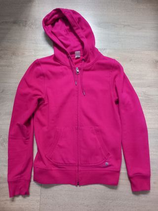Sudadera con capucha y cremallera mujer