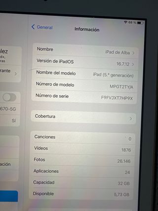 Apple iPad 2017 Dorado y Blanco