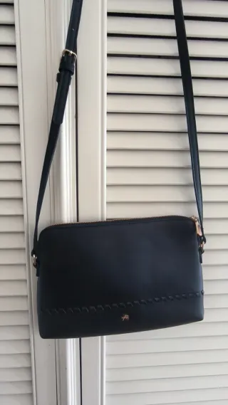 Bolso Anna Field negro con cremallera