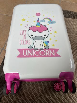 Maleta infantil unicornio ruedas