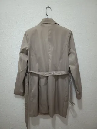 Chaqueta Gabardina Italiana Mujer Beige