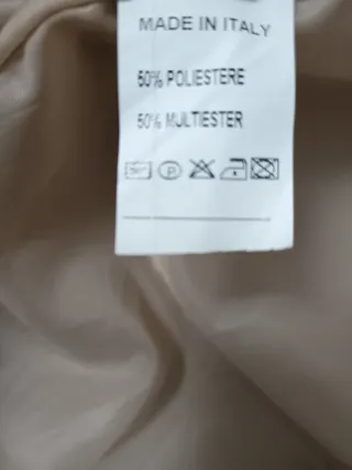 Chaqueta Gabardina Italiana Mujer Beige