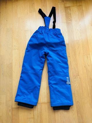 Pantalón de esquí azul y negro T6 (116-122cm)
