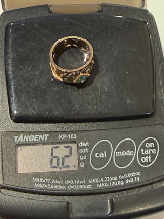 Sortija Oro 18k y Platino Esmeralda